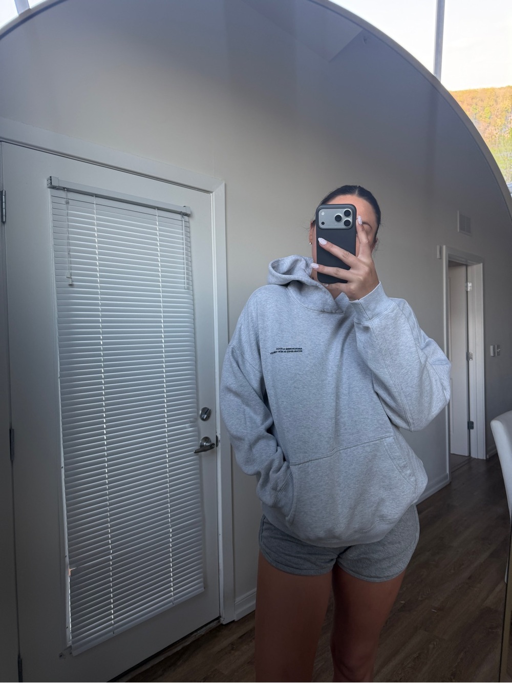 Abercrombie & Fitch Light Gray Hoodie